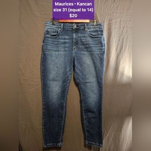 Maurices Dark Blue Skinny Jeans